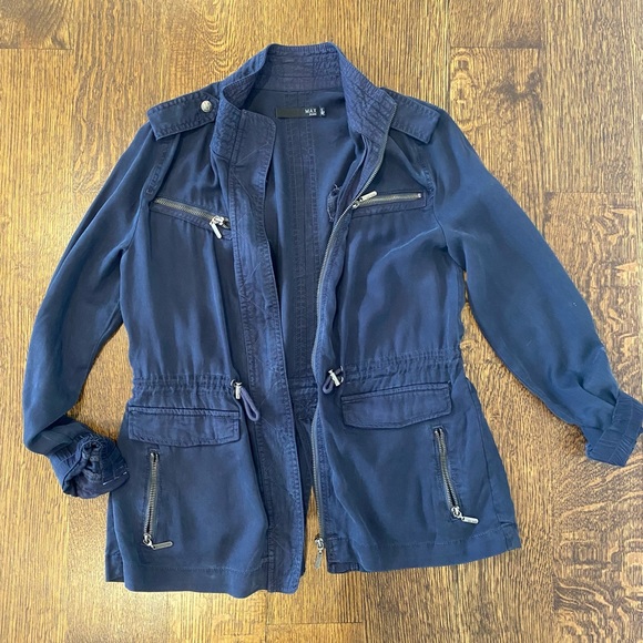 Max Jeans Utility Jacket Blue Size S - Picture 1 of 4